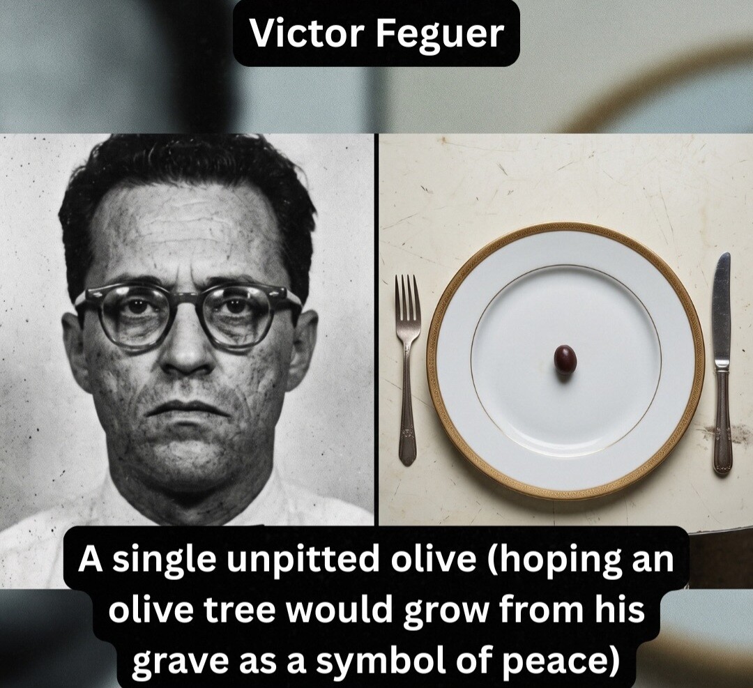 Death row meals and poop